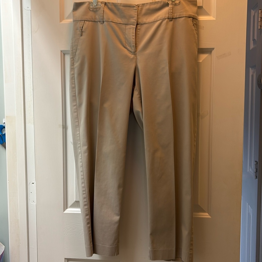 Ann Taylor Beige Crop Pants